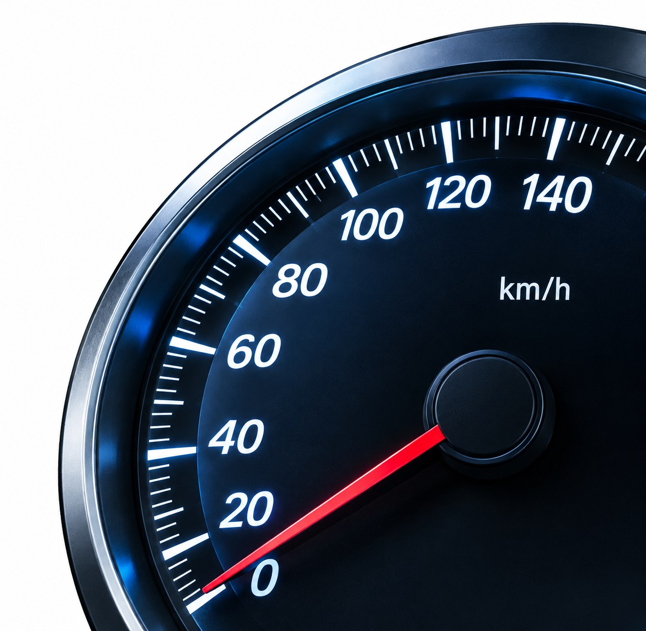 Car speedometer dial